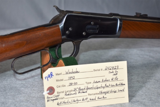 Winchester – Mod. 1892 – 38-40 Cal. Lever Action Rifle