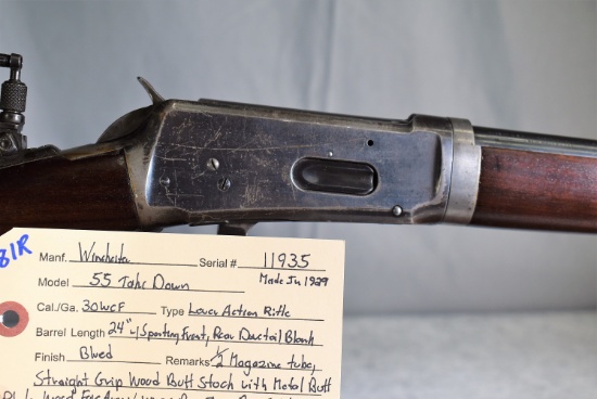 Winchester – Mod. 55 Take Down – 30 WCF Cal. Lever Action Rifle