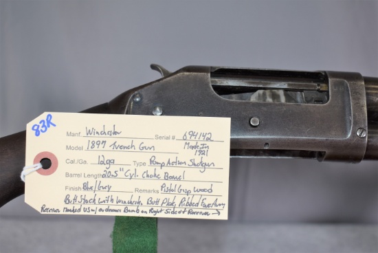 Winchester – Mod. 1897 Trench Gun – 12ga. Pump Action Shotgun