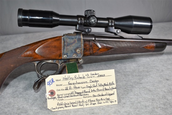 Westley Richards & Co (London) – Farquharson Design – 22 Hi-Power Cal. Single Shot Falling Block Rif