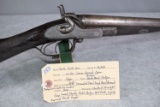 W&C Scott Son – Under-Lever Break Open – 12ga. Hammer Double Barrel Shotgun