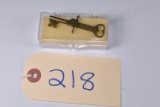 Brass Key Miniature Operational Percussion Key Gun