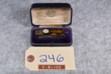E. Blyde & Co. Sheffield Marked Blade – Pen Knife Pistol w/14 Cal. Range Gun