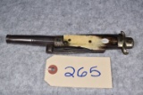 Very Unusual Antique Single Blade 45 Cal. Percussion Knife/Gun Combination