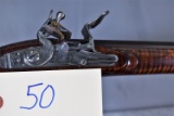 Outstanding One of a Kind Contemporary Transitional Style Full Stock Flintlock Kentucky Rifle Built
