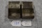 Pair of Civil War Cartridge Box Tins