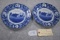 Pair of 9 ¾” Old English Staffordshire General Meade’s Headquarters, Gettysburg, PA Souvenir Plates