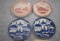 Grouping of 4 Old English Staffordshire Gettysburg, PA Souvenir Plates