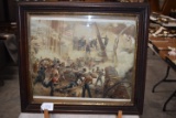 Framed Print of the “Battle of Mobile Bay”