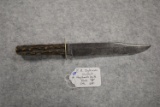E.M. Dickinson (Sheffield, England) Stag Handle Knife – w/7 ¾” Blade – Overall Length is 12 ¼”