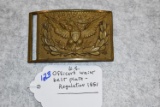 U.S. 1851 Regulation Officer’s Waist Belt Plate