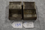 Pair of Civil War Cartridge Box Tins
