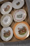 Grouping of 9 6” & 7” German Porcelain Jennie Wade House Plates