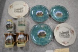 Lot of 9 Jennie Wade House German & Bavarian Collector Plates, Pitchers & Glasses