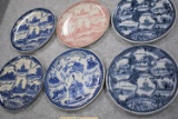 Grouping of 6 7 ½” Gettysburg, PA Souvenir Plates
