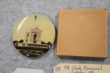 PA State Memorial, Gettysburg, PA 3” Round Picture Mirror – New w/Original Box