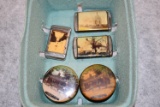 5 Jennie Wade House Souvenir Collector Items Including: 3 Match Holders & 2 Pill Holder Like Contain