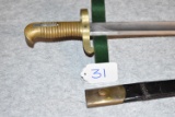 U.S. Saber Bayonet for Remington Model 1862 “Zouave” Rifle – w/Scabbard