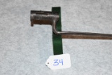 U.S. Socket Bayonet for .45-70 Cal. Trapdoor Rifle – Note:  Missing Locking Ring