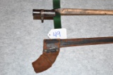 U.S. Model 1855 Socket Bayonet for .58 Cal. Rifle-Muskets – w/Leather Scabbard – Civil War Iss