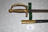 Ames – U.S. Model 1840 NCO Sword – Dated 1855 – w/Scabbard