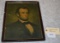 Early Framed Lithograph of Abe Lincoln Printed on Canvas – 15” x 12”