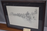 Framed Picture of “Battle of the Washita” November 1868 by John M. Carroll – #179 of 200