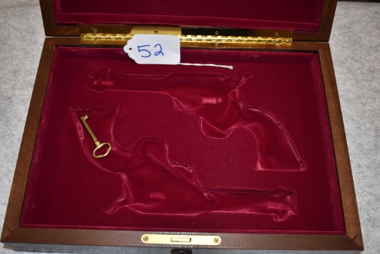 Colt Custom Shop Double Gun Single Action Army Presentation Case – w/Red Felt Interior & Key – For S