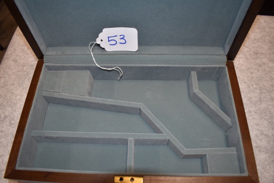 Colt 1851 Navy Presentation Case – w/Light Blue Felt Interior & Key
