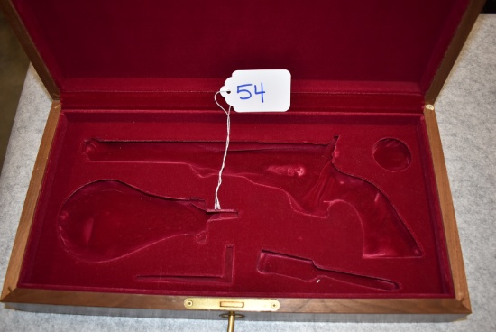 Colt Custom Shop 1851 Navy Presentation Case – w/Red Felt Interior & Key For 1851 w/7½” Barrel