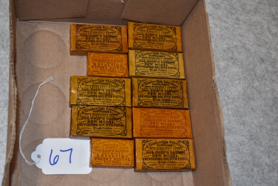 Lot of 10 Colt Reproduction Combustible Cartridge Envelopes for Presentation Cases