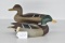 Pair of Contemporary Wooden Mallard Decoys – W.P.M. Carved on Bottoms