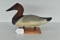 Capt. Harry Jobes, Wooden Canvas Back Drake Decoy “Signed”