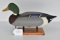 Mallard Drake, Carved by Tommy Deagle Copper Ring, Lead Weight 4/89 Date