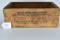 Winchester – “Leader” 22 Short Wooden Ammo Box, Good Color, Missing Corner on Bottom of Box