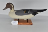 Pintail Drake Wooden Decoy – Signed Dave Walker Havre De Grace MD