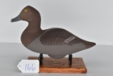 Red Head Hen Wooden Decoy Signed by Capt. Harry Jobes