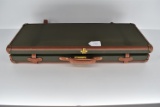 Joel Etchen Guns – Double Gun Case for 2 Shotguns w/up to 30” Barrels – Green Canvas Construction w/