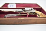 Cased Colt – Mod. 1860 Army – 44 Cal. Black Powder Revolver – w/8” Barrel – Nickel Finish – Appears