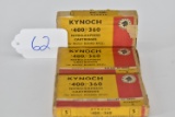 3 Boxes of Kynoch – 5ct Each – 400/360 Nitro Express Cartridges Cal, 2 Sealed, 1 Opened