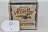 Peters – High Velocity – 12ga. Rare “O Bush” – Great Color, 2 pc. BOA, AFF