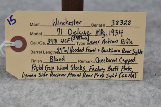 Winchester – Mod. 71 Deluxe 348 WCF (348 Win.) Cal. Lever Action Rifle