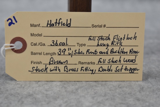 Hatfield – 36 Cal. Full Stock Flintlock Long Rifle