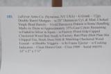LeFever Arms Co. (Syracuse, NY USA) – G Grade – 12ga. Double Barrel Shotgun