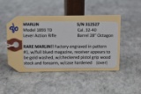 Rare Marlin – Mod. 1893 Deluxe Factory Engraved Take Down Rifle – This Gun is One of the Few Marlins