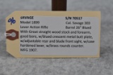 Savage – Mod. 1899 Take Down – 303 Savage Cal. Lever Action Rifle