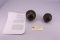 French and Indian Wars pair of French Cannon Balls from Fort Le Bouef found Nov. 30th, 1977, w/Docum