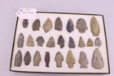 24ct. Cased Indian Arrow Head Artifacts, found in Adams County, PA