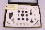 Major General Edward Braddock Expedition Against Fort DuQuesne 33 Artifacts Cased.