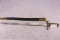 Merrill Army Rifle Model 1862 Saber Bayonet w/Scabbard – Top Side of Grip Marked “H5” Vertically